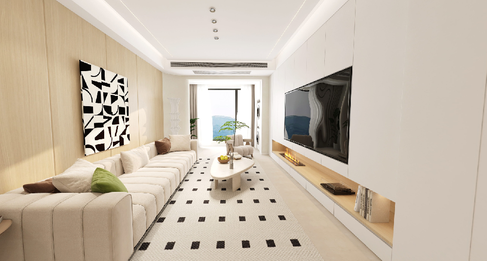 保利熙悅128㎡奶油風(fēng)